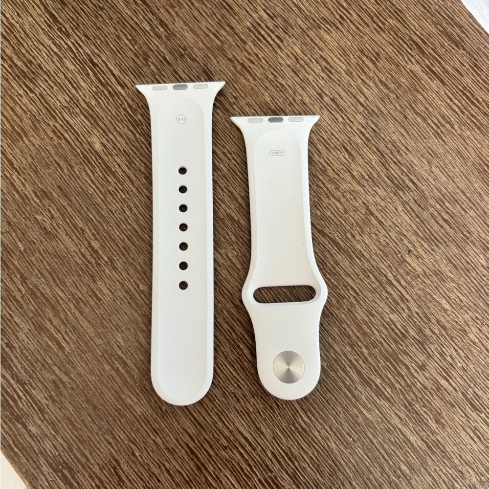 Apple starlight sport band Watch Band for 40mm Smartwatch nwot s/m